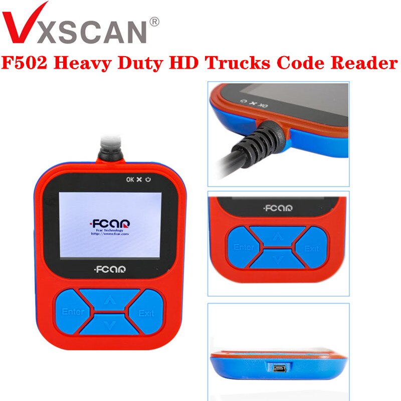 FCAR F502 Heavy Duty HD Trucks Code Reader for J1939 and J1708 Truck Scanner